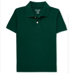 The Childs Place Green Polo School Uniform Church 7/8 M Kids Spruceshad